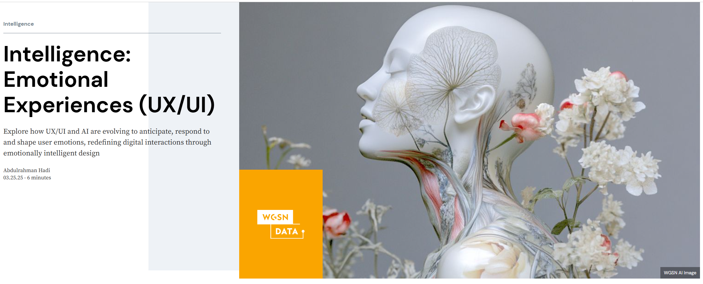 User experience that are emotional and human emotion based. 