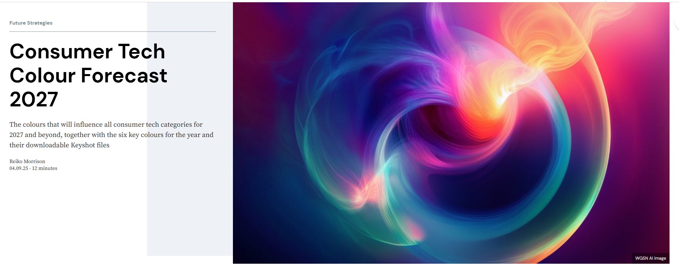 Report about how different colours should be used and what are the trends for colours. 