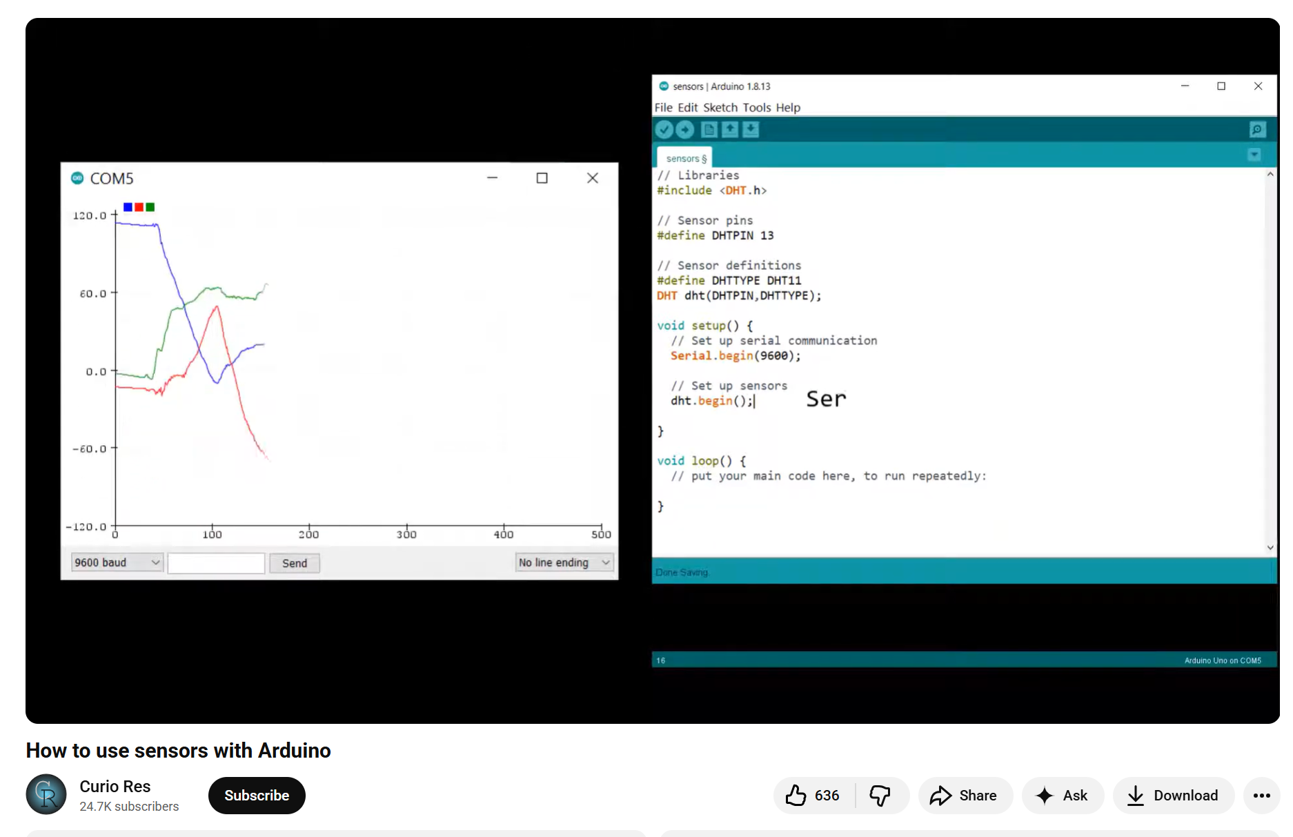 Some tutorials I found to help me build the Arduino part of the project. 